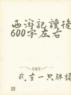 西游记读后感受600字左右