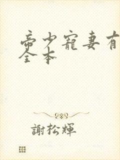 帝少宠妻有点甜全本