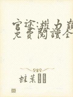 官途:权力巅峰免费阅读全