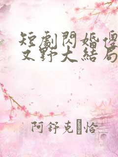 短剧闪婚傻妻甜又野大结局