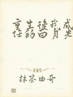 重生后我成了前任的白月光