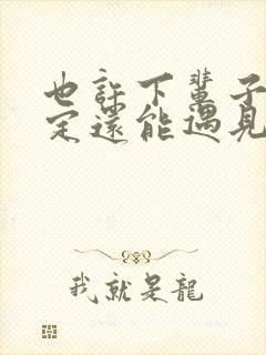 也许下辈子不一定还能遇见你是什么歌