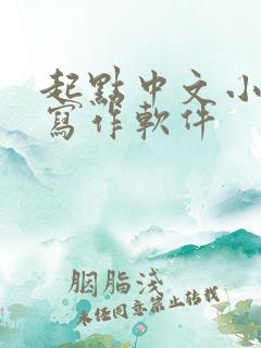 起点中文小说网写作软件