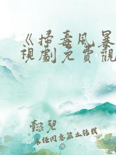 《扫毒风暴》电视剧免费观看完整版