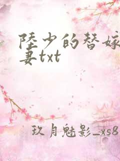 陆少的替嫁小娇妻txt