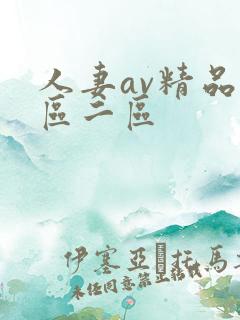人妻av精品一区二区