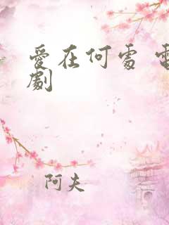 爱在何处 电视剧