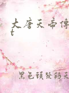 大唐天帝传txt