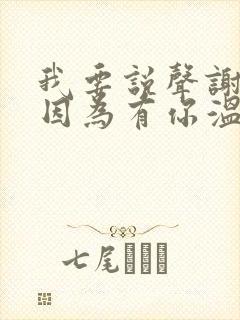 我要说声谢谢你因为有你温暖了四季