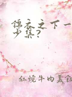 锦衣之下一共多少集?