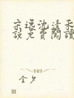 宋逸沈清禾的小说免费阅读
