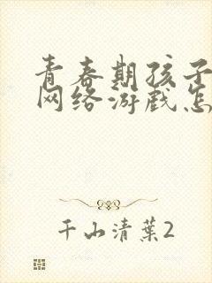 青春期孩子迷恋网络游戏怎么办