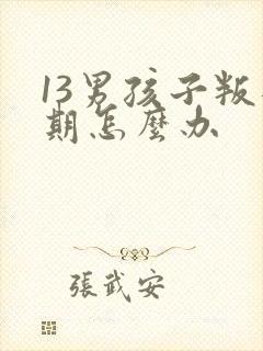 13男孩子叛逆期怎么办