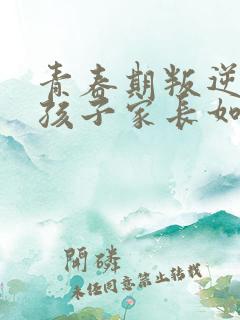 青春期叛逆期男孩子家长如何沟通
