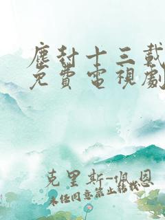 尘封十三载在线免费电视剧