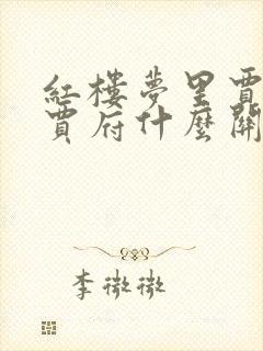 红楼梦里贾瑞和贾府什么关系