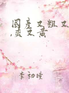 国产又粗又猛又,爽又黄