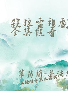 杀狼电视剧免费全集观看
