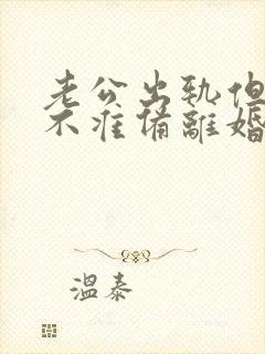 老公出轨但是我不准备离婚