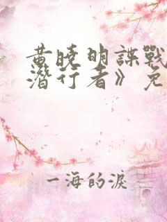 黄晓明谍战剧《潜行者》免费观看全集