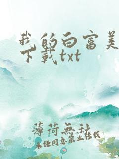 我的白富美老婆下载txt