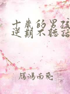 十岁的男孩子叛逆期不听话怎么办