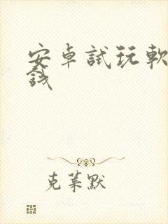 安卓试玩软件赚钱