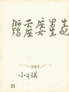 狮子座男生与摩羯座女生配吗