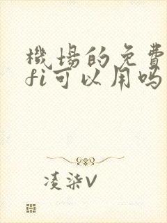 机场的免费wifi可以用吗