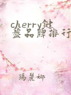 cherry键盘品牌排行榜前十名