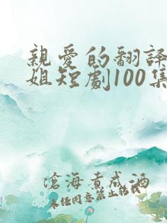 亲爱的翻译官小姐短剧100集免费观看