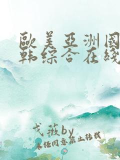 欧美亚洲国产日韩综合在线观看