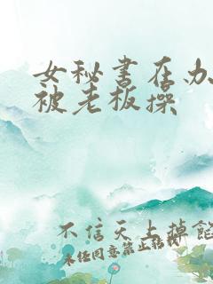 女秘书在办公室被老板操