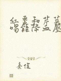 红枣和芹菜煮水喝能降血压吗