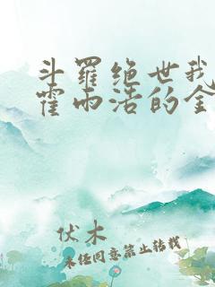 斗罗绝世我成了霍雨浩的金手指小说