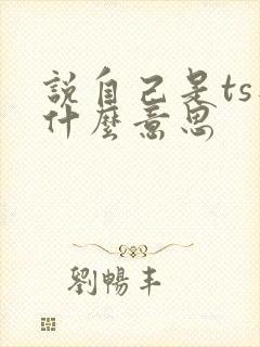 说自己是ts是什么意思