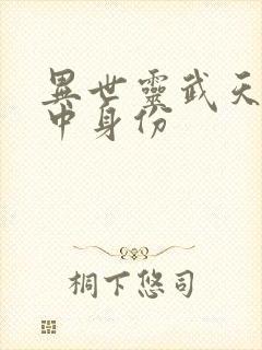 异世灵武天下陆中身份