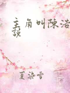主角叫陈浩的小说