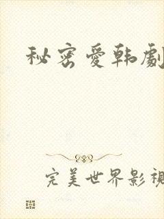 秘密爱韩剧播放