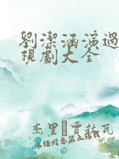 刘洁涵演过的电视剧大全