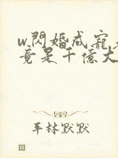 w闪婚成宠老公竟是千亿大佬