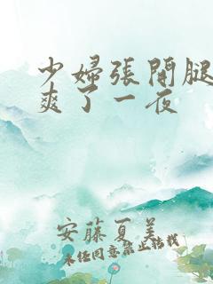 少妇张开腿让我爽了一夜