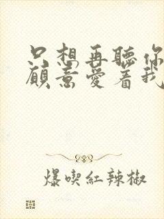 只想再听你说你愿意爱着我是什么歌