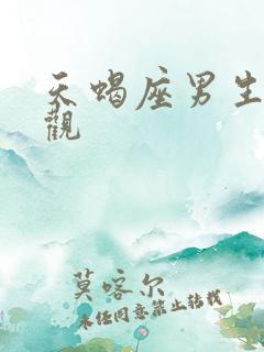 天蝎座男生爱情观