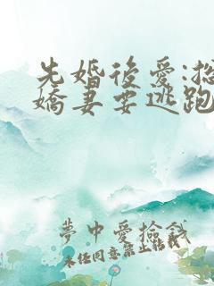 先婚后爱:总裁娇妻要逃跑十五章免费阅读