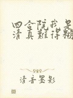 四合院我是何大清真难得糊涂笔趣阁