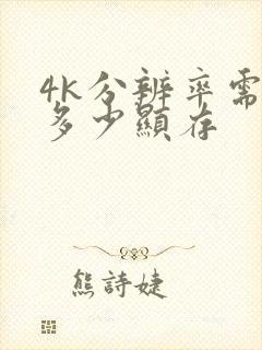 4k分辨率需要多少显存