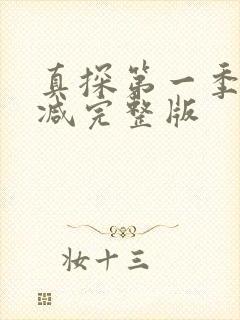 真探第一季无删减完整版