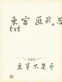 东宫 匪我思存txt