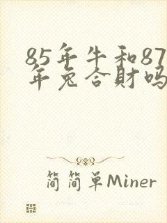 85年牛和87年兔合财吗